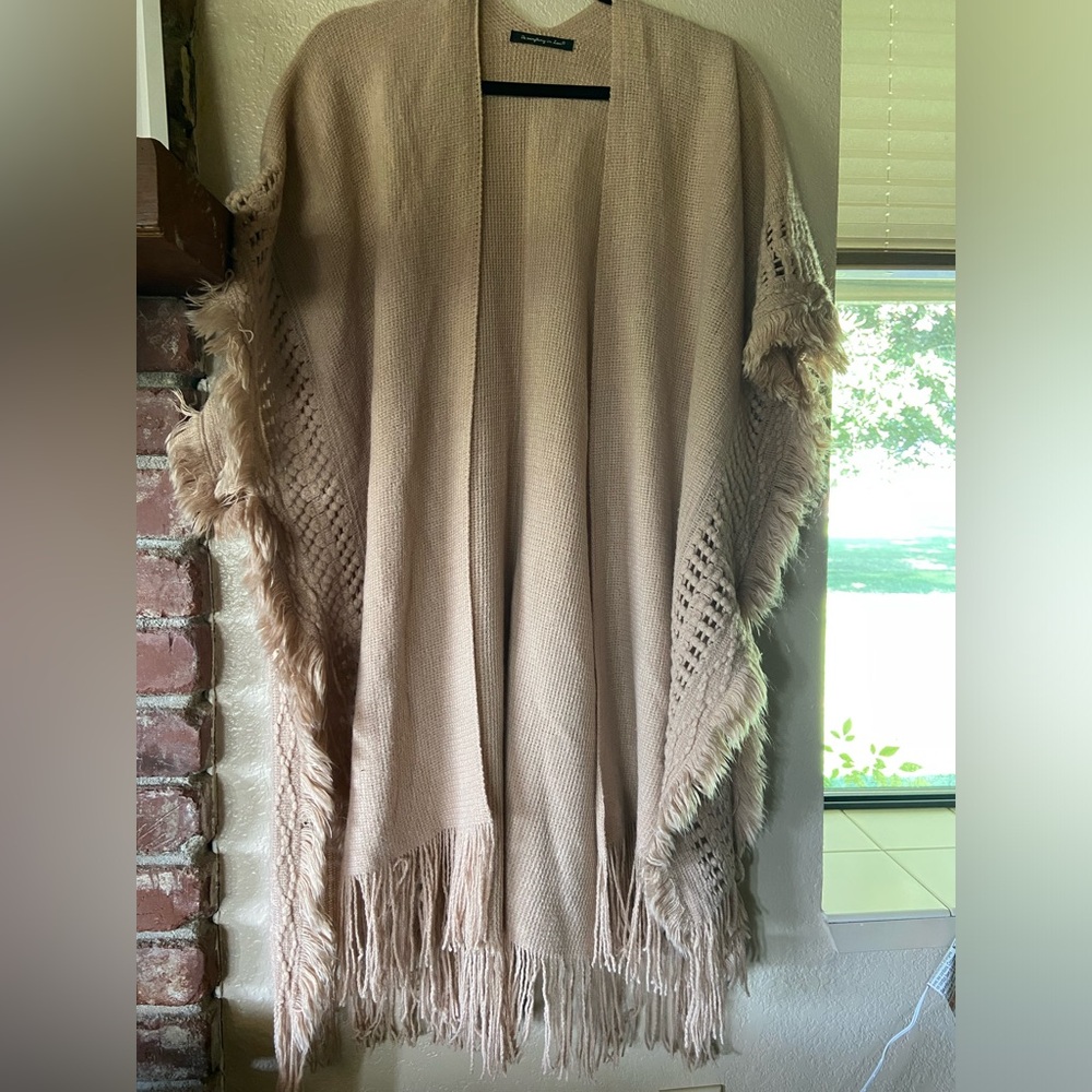 Light pink shawl/cardigan